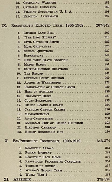 Theodore Roosevelt and Catholics, 1882-1919