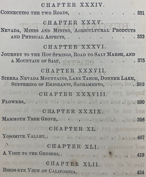 Beyond the West; Containing an Account of Two Years' Travel in That Other Half of Our Great Continent Far Beyond the Old West, on the Plains, in the Rocky Mountains, and Picturesque Parks of Colorado. Also, Characteristic Features of New Mexico, Arizona,…