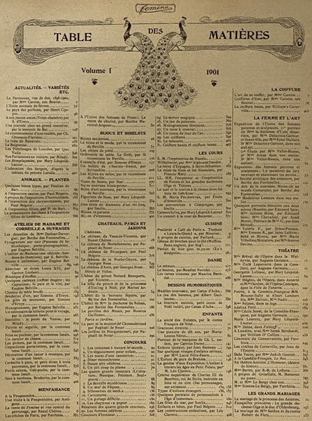 Femina: Publication Bi-Mensuelle Illustree, Tome I, 1901: Numero 1, 1st Fevrier 1901 - Numero 22, 15 Decembre 1901 [Magazine Issues 1-22]