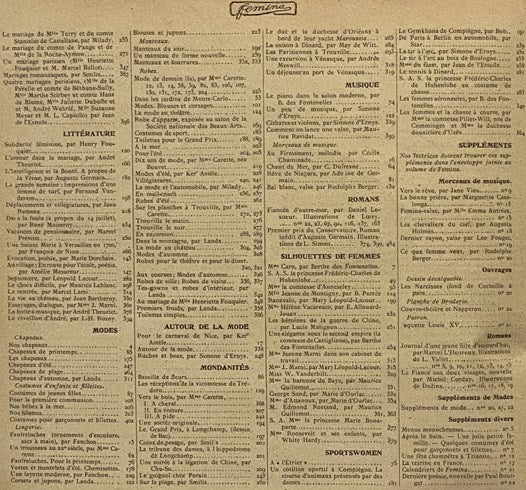 Femina: Publication Bi-Mensuelle Illustree, Tome I, 1901: Numero 1, 1st Fevrier 1901 - Numero 22, 15 Decembre 1901 [Magazine Issues 1-22]