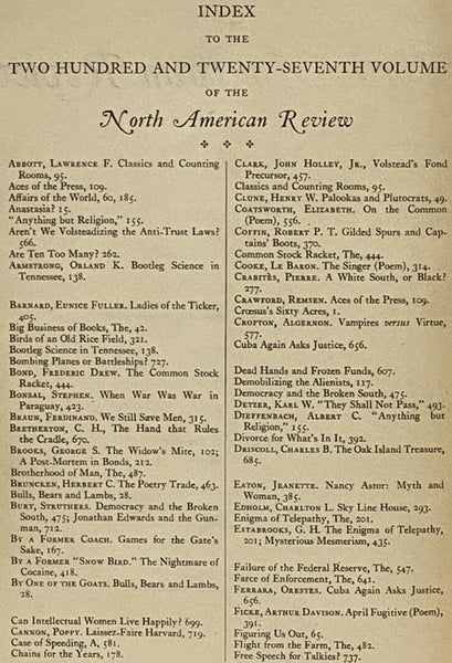 The North American Review, Vol. CCXXVII: January, 1929 - June, 1929 [Volume 227, No. 1 - 6]