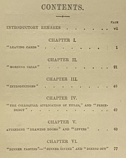 Manners and Tone of Good Society; or Solecisms to Be Avoided