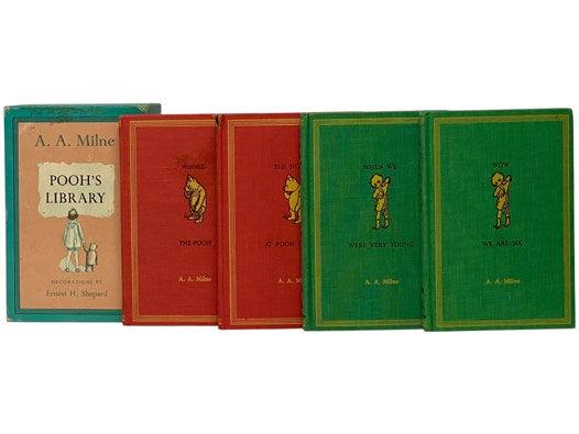A.A. Milne Four Volume Set of New Uniform Editions: Winnie-the-Pooh; The House at Pooh Corner; Now We Are Six; When We Were Very Young