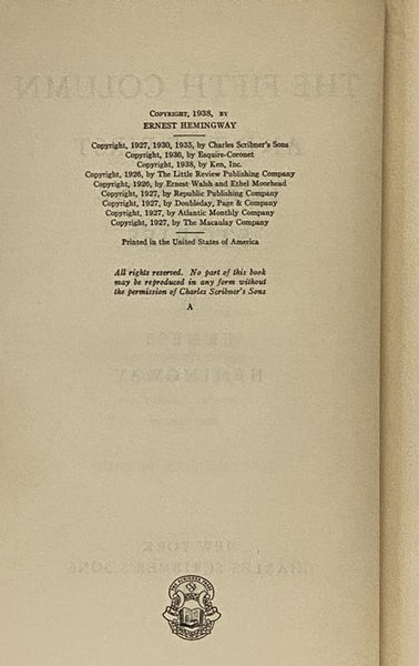 The Fifth Column and the First Forty-Nine Stories