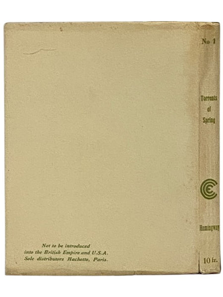 The Torrents of Spring: A Romantic Novel in Honor of the Passing of a Great Race