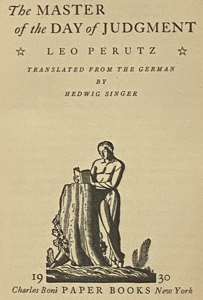The Master of the Day of Judgment [Judgement] (Charles Boni Paper Books 8)