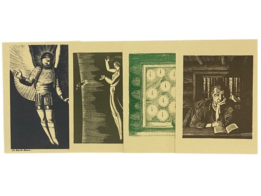 14 Rockwell Kent Greeting Cards with Envelopes, 2 Postcards, 1 Advertising Broadside, 1 Ad Pamphlet, and 1 Invitation