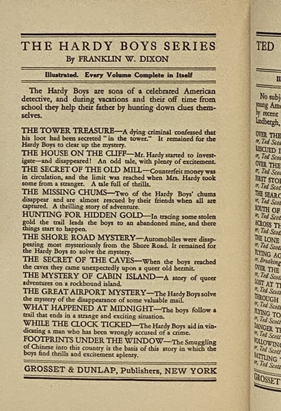 The House on the Cliff (The Hardy Boys Mystery Stories Book 2)