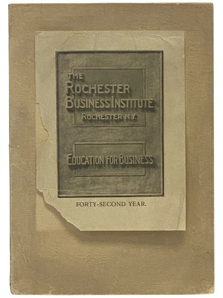 Forty-First Annual Catalogue of the Williams & Rogers Rochester Business Institute, 1905-1906 (Forty-Second Year)
