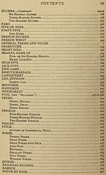 The American Hoyle; or, Gentleman's Hand-Book of Games, Containing All the Games Played in the United States, with Rules, Descriptions, and Technicalities Adapted to the American Methods of Playing, to which is Appended an Elaborate Treatise on the Doctr…