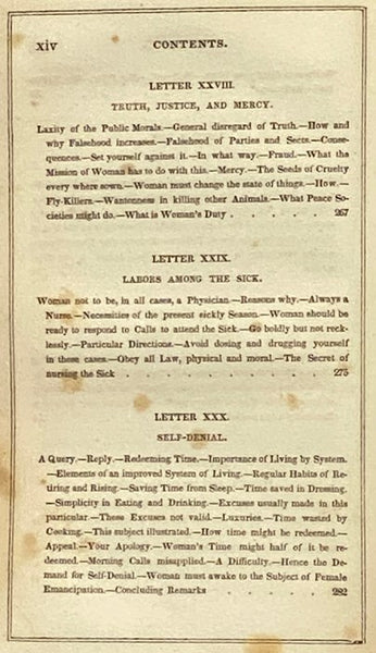 Letters to a Sister; or Woman's Mission. to Accompany the Letters to Young Men. (Alcott's New Series.)