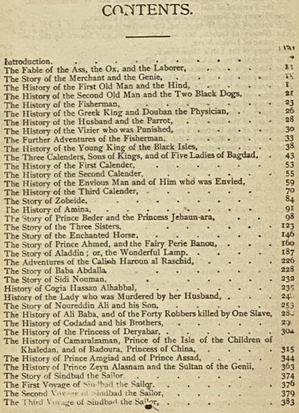The Arabian Nights' Entertainments; or, The Thousand and One Nights
