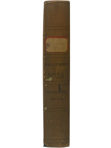 New York City (Bronx) Hook and Ladder Company No. 33 Manuscript Ledger, October 1942 - July 1943