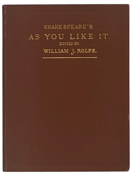 Shakespeare's Comedy of As You Like It (English Classics Series)