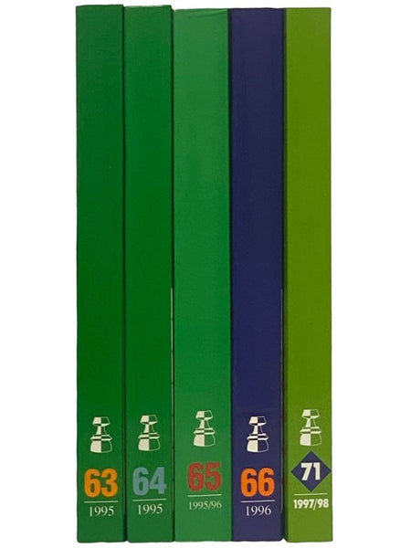 Chess Informant, Set of Five Volumes: 63: II-V 1995; 64: VI-IX 1995; 65: X 1995 - I 1996; 66: II-V 1996; 71: X 1997 - I 1998