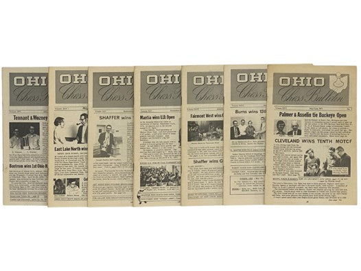 Ohio Chess Bulletin 26-Volume Set, Non-Continuous Run from 1967-1973