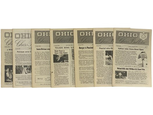 Ohio Chess Bulletin 26-Volume Set, Non-Continuous Run from 1967-1973
