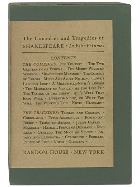 The Comedies and Tragedies of Shakespeare, in Four Volumes: The Tempest; The Two Gentlemen of Verona; The Merry Wives of Windsor; Measure for Measure; The Comedy of Errors; Much Ado About Nothing; Love's Labour's Lost; A Midsummer-Night's Dream; The Merc…