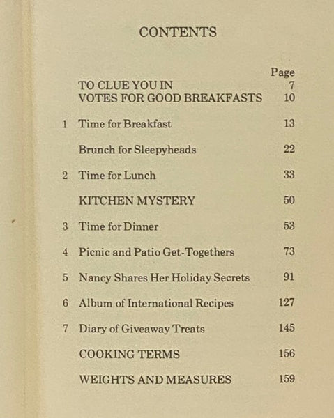 The Nancy Drew Cookbook: Clues to Good Cooking [Cook Book]