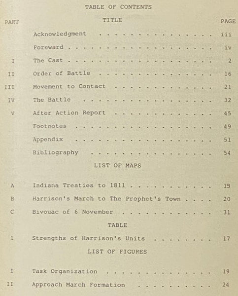 The Battle of Tippecanoe
