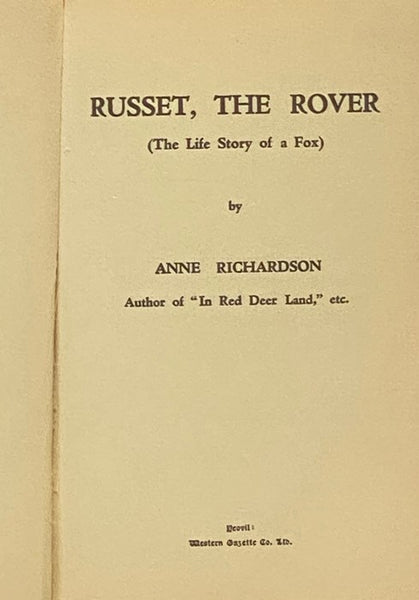 Russet, the Rover (The Life Story of a Fox)