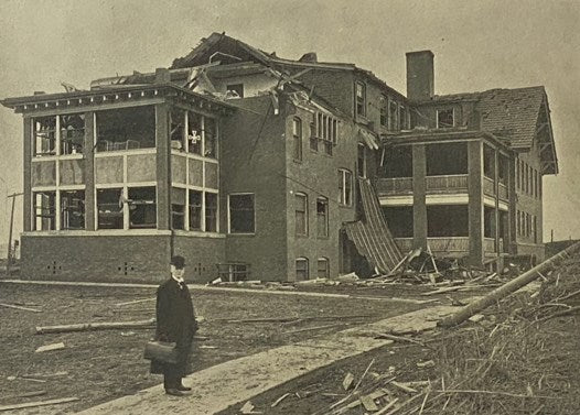 The Track of the Tornado That Struck Omaha at 6 P.M. Easter Sunday March 23, 1913 [Nebraska]