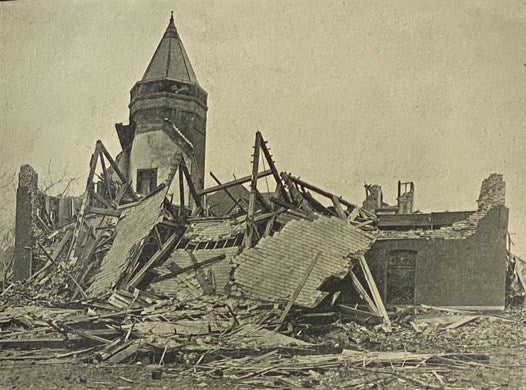 The Track of the Tornado That Struck Omaha at 6 P.M. Easter Sunday March 23, 1913 [Nebraska]