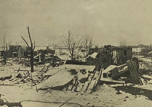 The Track of the Tornado That Struck Omaha at 6 P.M. Easter Sunday March 23, 1913 [Nebraska]