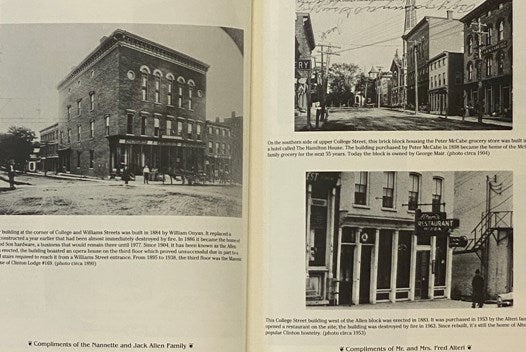 Glancing Back at Clinton and Neighboring Communities, Including Clark Mills, Kirkland, Franklin Springs, and Hamilton College - 'The Way It Used to Be'