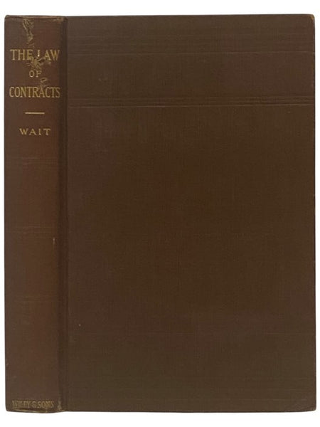 The Law of Contracts. A Text-Book for Technical Schools of Engineering and Architecture [Textbook]