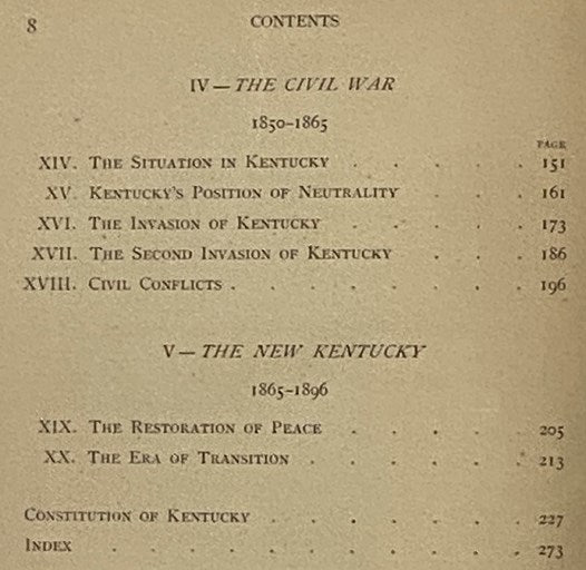 A History of Kentucky