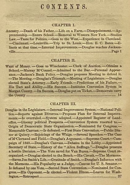 The Life of Stephen A. Douglas.