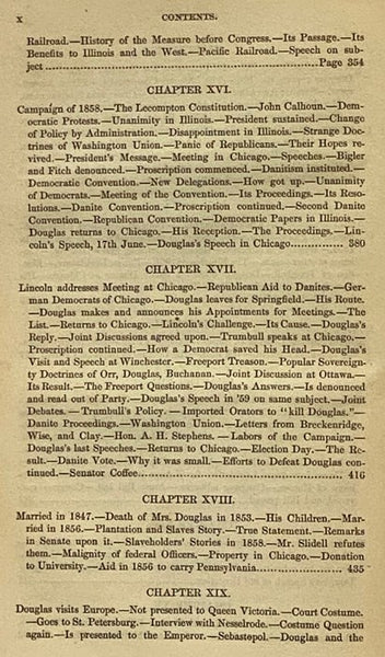 The Life of Stephen A. Douglas.