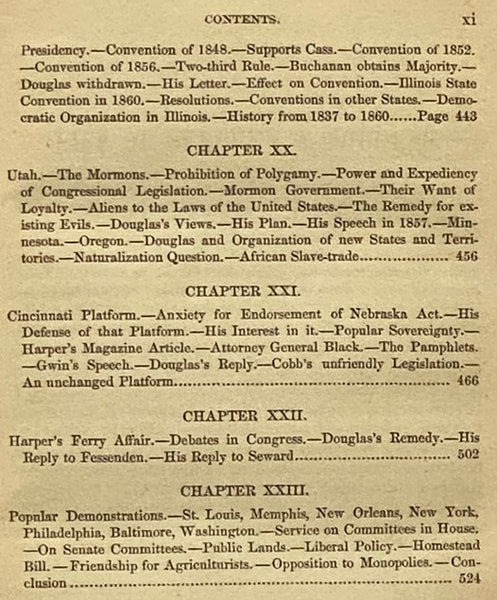 The Life of Stephen A. Douglas.