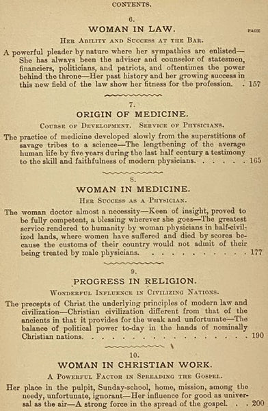 The World's Progress as Wrought by Men and Women in Art, Literature, Education, Philanthropy, Reform, Inventions, Business and Professional Life.