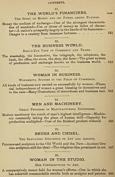 The World's Progress as Wrought by Men and Women in Art, Literature, Education, Philanthropy, Reform, Inventions, Business and Professional Life.