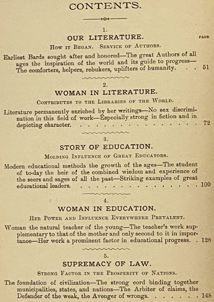 The World's Progress as Wrought by Men and Women in Art, Literature, Education, Philanthropy, Reform, Inventions, Business and Professional Life.