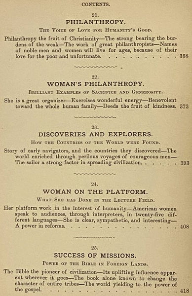 The World's Progress as Wrought by Men and Women in Art, Literature, Education, Philanthropy, Reform, Inventions, Business and Professional Life.