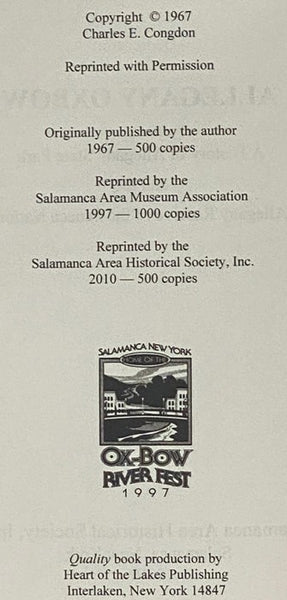 Allegany Oxbow: A History of Allegany State Park and the Allegany Reserve of the Seneca Nation