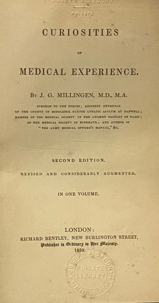 Curiosities of Medical Experience.