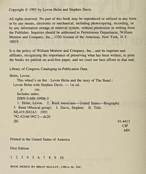The Wheel's on Fire: Levon Helm and the Story of The Band