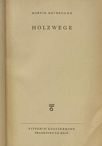 Holzwege