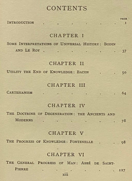 The Idea of Progress: An Inquiry into Its Origin and Growth