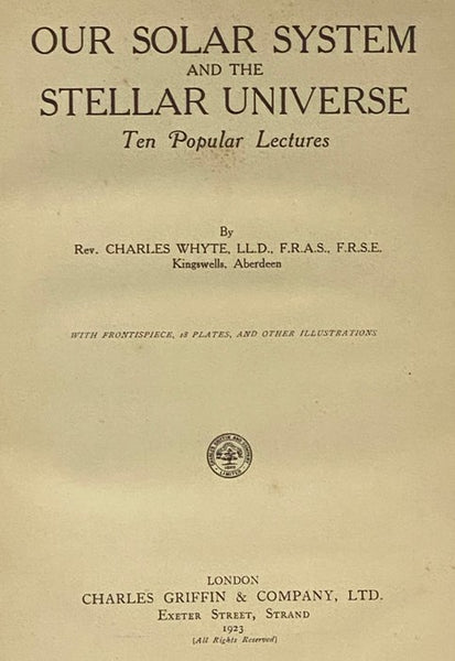 Our Solar System and the Stellar Universe: Ten Popular Lectures