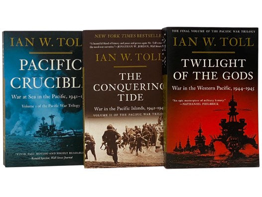 Pacific Crucible: War at Sea in the Pacific, 1941-1942; The Conquering Tide: War in the Pacific Islands, 1942-1944; Twilight of the Gods: War in the Western Pacific, 1944-1945