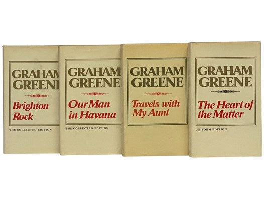Graham Greene, The Collected/Uniform Edition, 19 of 23 Volumes: Brighton Rock; Our Man in Havana; Travels with My Aunt; The Heart of the Matter; The Comedians; The Man Within; The Power and the Glory; A Burnt-Out Case; The Shipwrecked; The Quiet American…