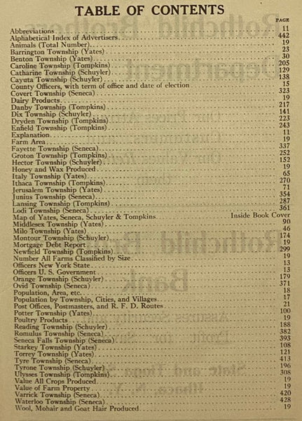 American Agriculturist Farm Directory of Yates, Schuyler, Tompkins and Seneca Counties, New York, 1914: A Rural Directory and Reference Book Including a Road Map of the Four Counties Covered