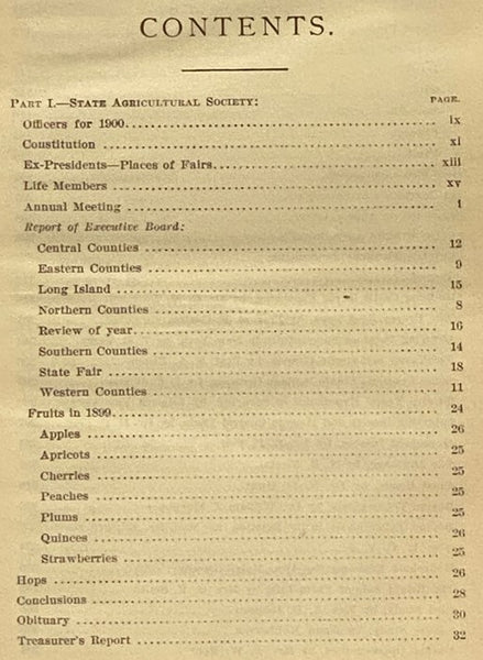 Fifty-Ninth Annual Report of the New York State Agricultural Society, and Annual Report of New York Bureau of Farmers' Institutes, for the Year 1899. Including Transactions of the New York State Dairymen's Association, for the Year 1899. Transmitted to t…
