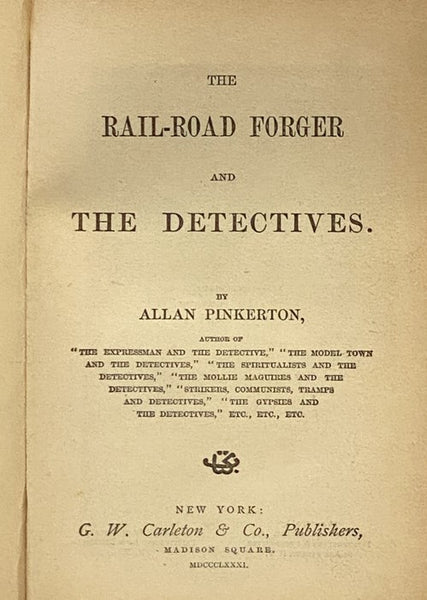 The Rail-Road Forger and the Detectives. [Railroad]