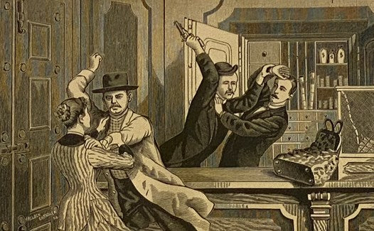 The Burglar's Fate and the Detectives. [Railroad]